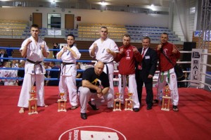 Reprezentacja Polski w karate Kyokushin IBK Budokai na Puchar Krajów V4 "Noc Wojowników Karate Kyokushin 