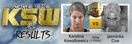 KSW27 Karolina Kowalkiewicz vs Jasminka Cive